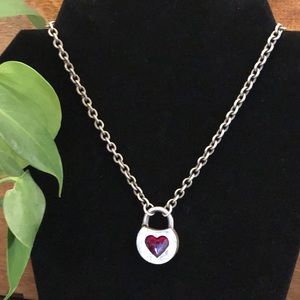 Locked Heart Necklace by Classic Hardware